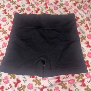 Black High-Waisted Shorts